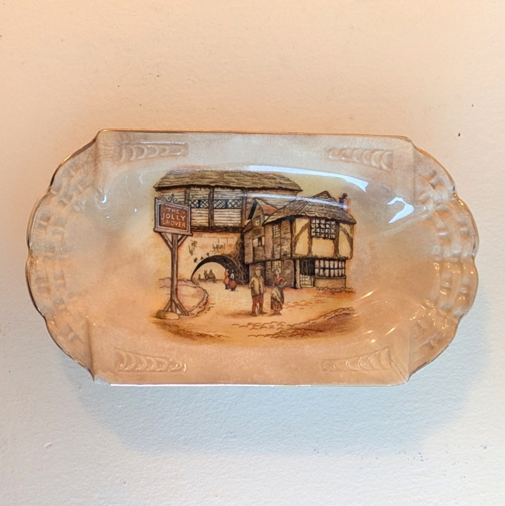 Rare Lancaster The Jolly Drover Inn England Trinket Tray